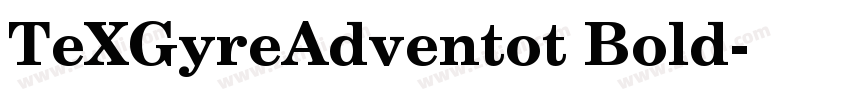 TeXGyreAdventot Bold字体转换